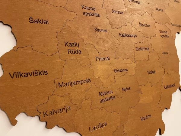 Lietuvos Mediniai žemėlapiai, su pinandtravel medinis zemelapis, wood map, wooden maps, žemėlapis ant sienos6
