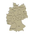 German county outlines and counties